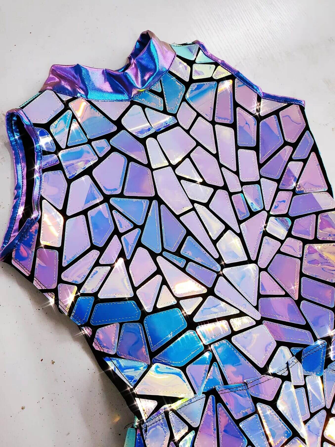 Sexy Reflective Metallic Piece Dress