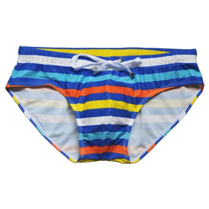 Men Striped Swim Brief