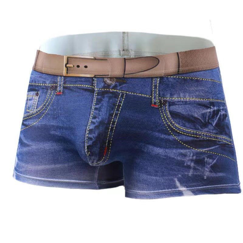 Imitation Jorts With Belt Look