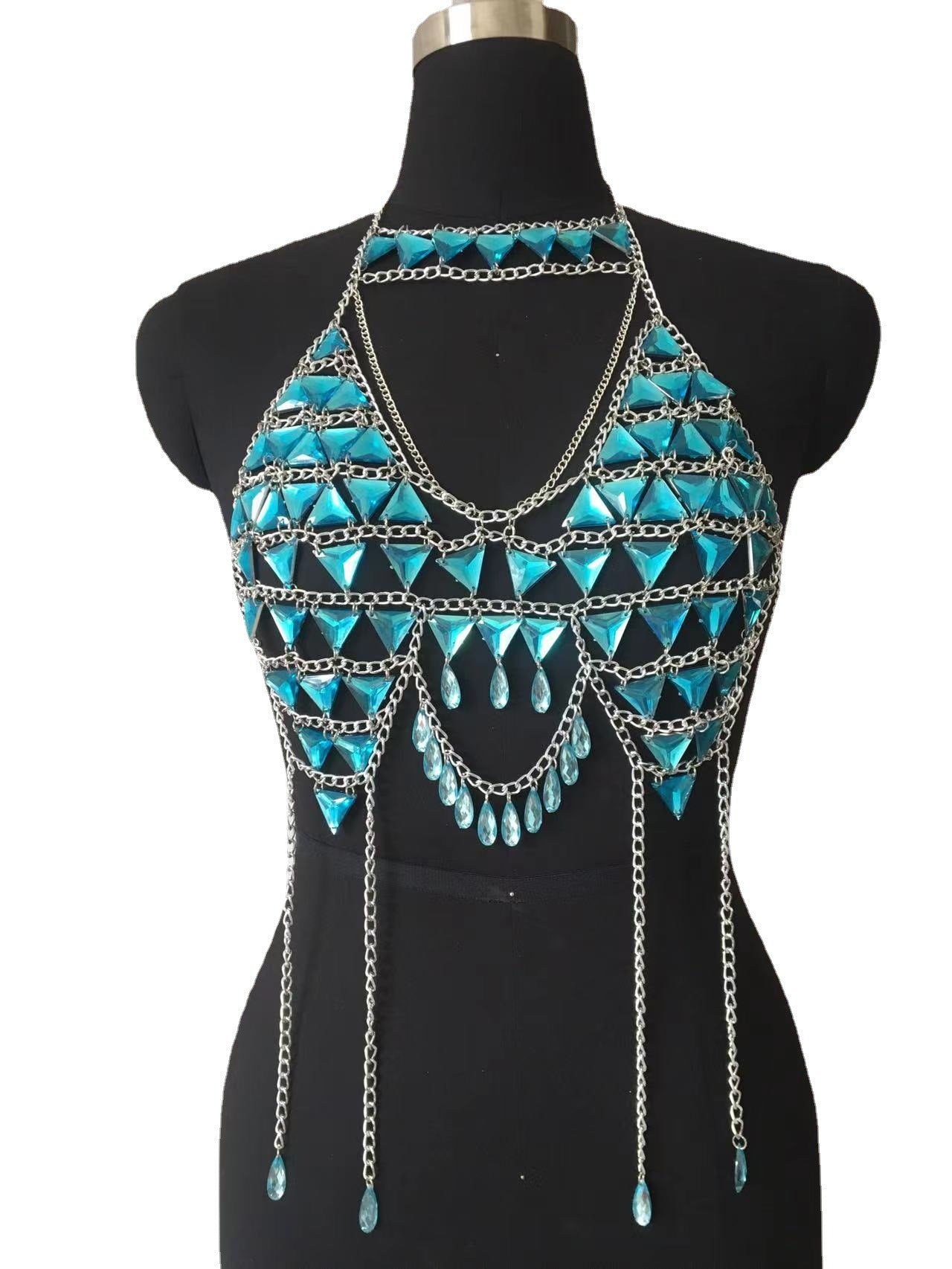 Turquoise Gemstone Body Chain