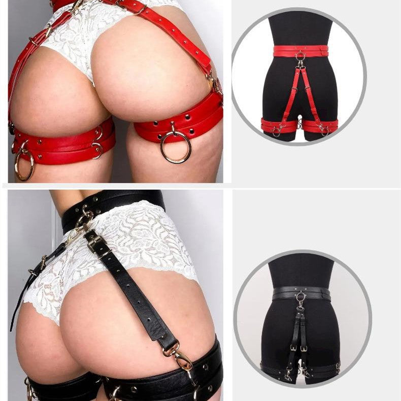 Binding Waist and Thigh Harness (Multiple colors)