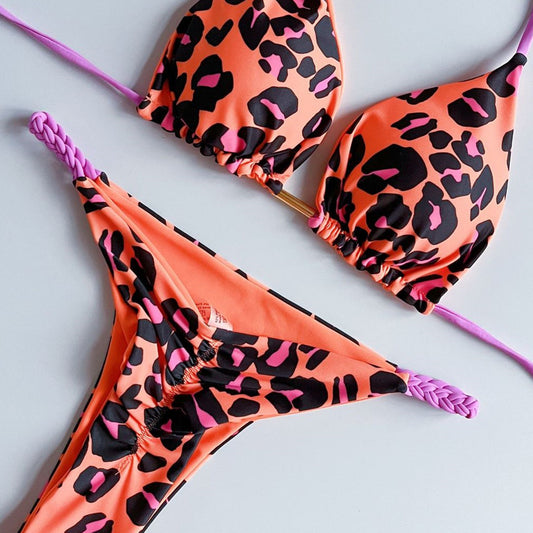Ocean Trends Scrunch Thong Bikini