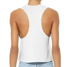 3D Multi Color Dirty Perv Shark Racerback Cropped Tank