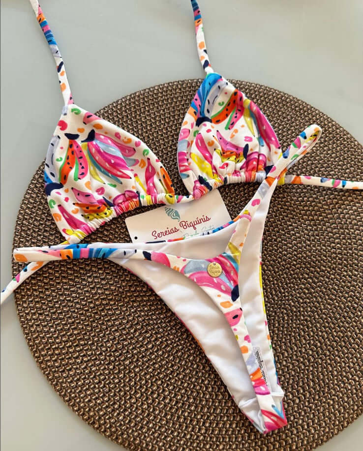 Tropical Bliss Thong Bikini