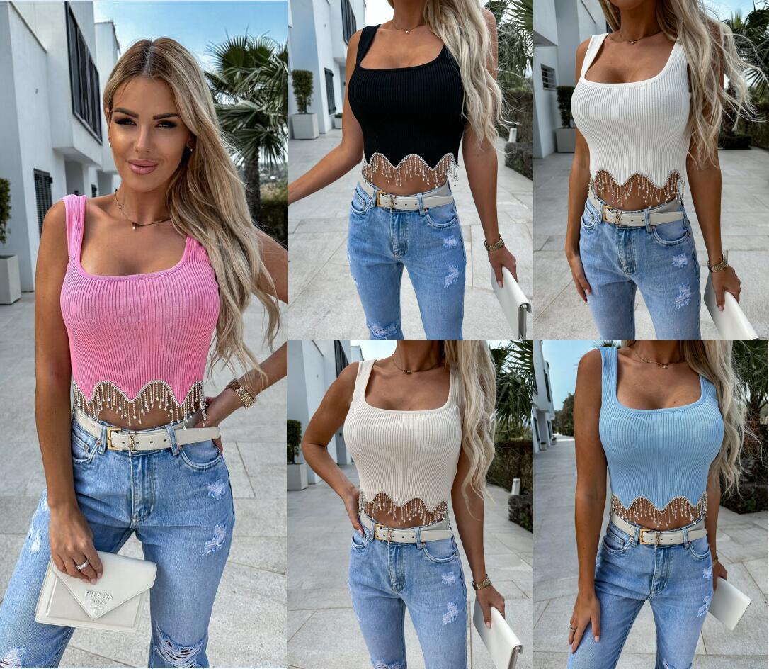 Pearl Tassel Crop Top