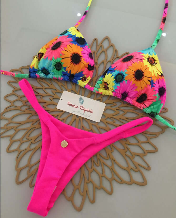 Tropical Bliss Thong Bikini