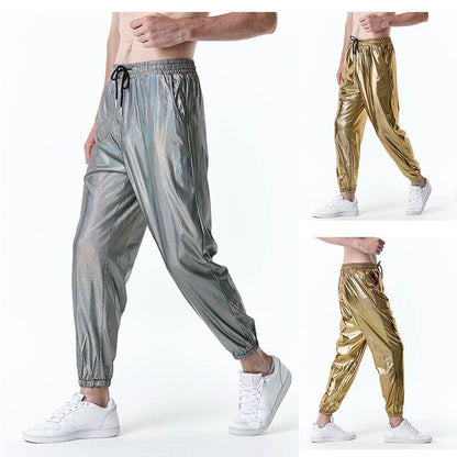 Mens Metallic Joggers