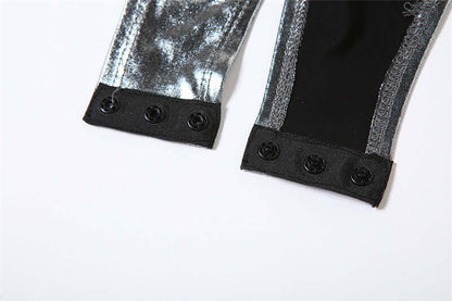 Metallic Mesh Panel Set Or Bodysuit