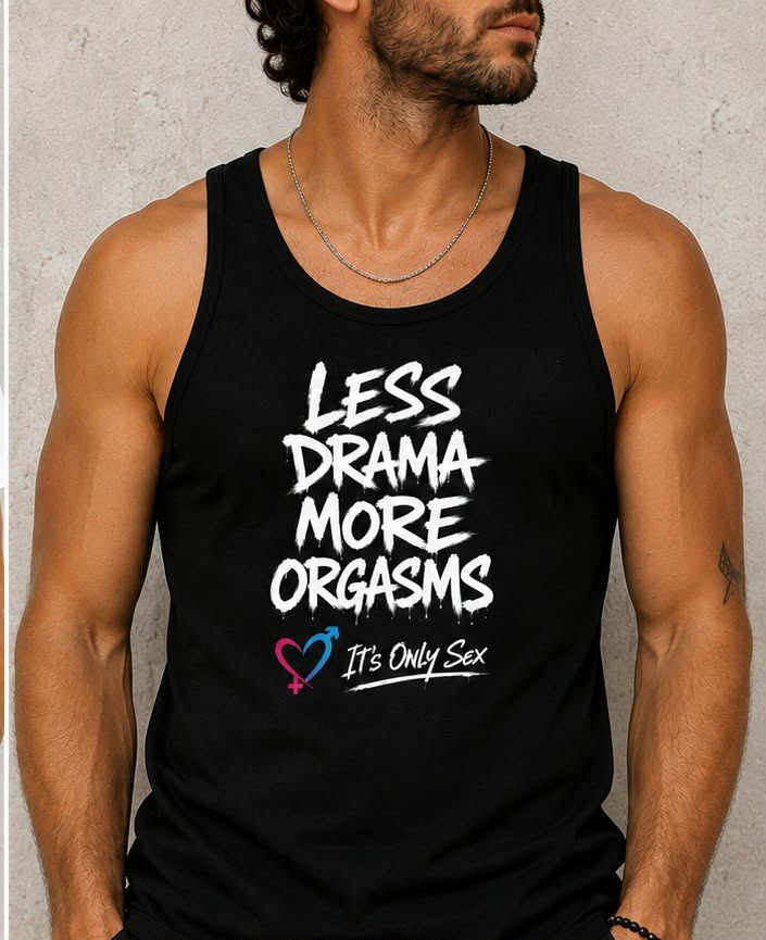 Men's Next Level Tank More Orgasms New Drop