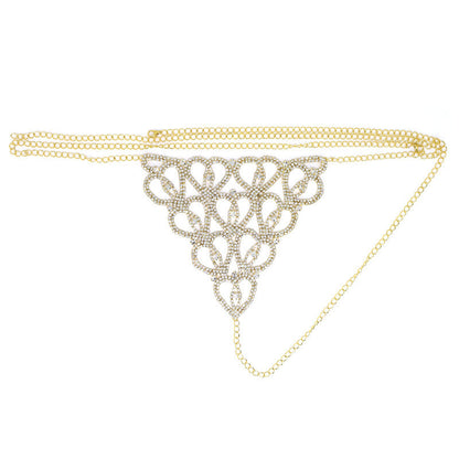 Only Love Rhinestone Luxury Lingerie Set - Body Chain