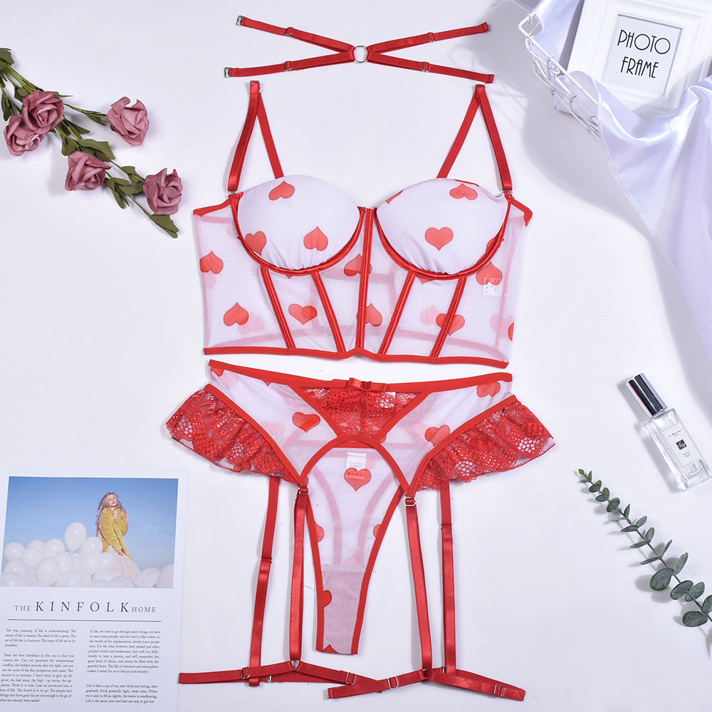 My Heart Mini Corset Three Piece Set