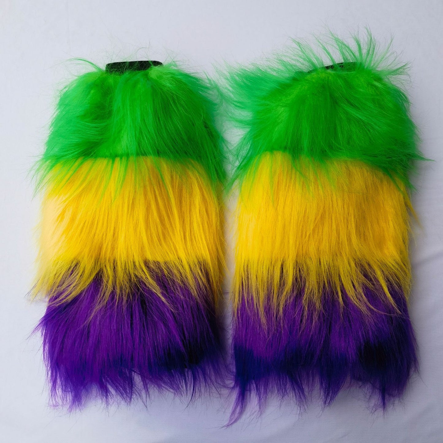 Mardi Gras Fuzzy Calf Covers