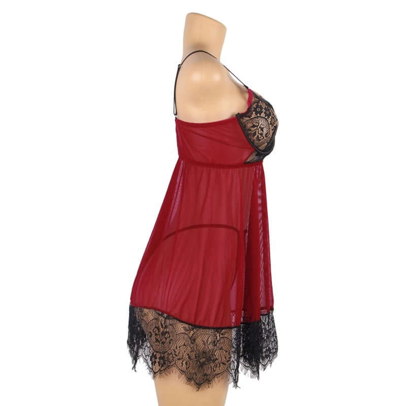 Nicki's Backless Lace Slip Nightdress