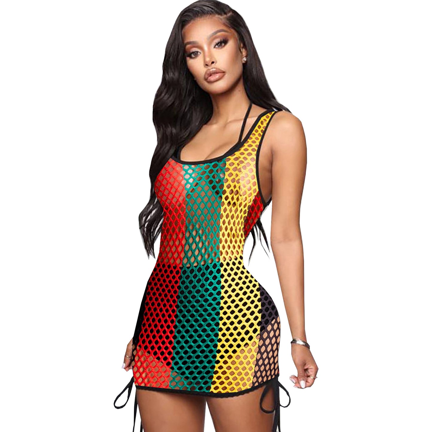 Rasta Net Dress