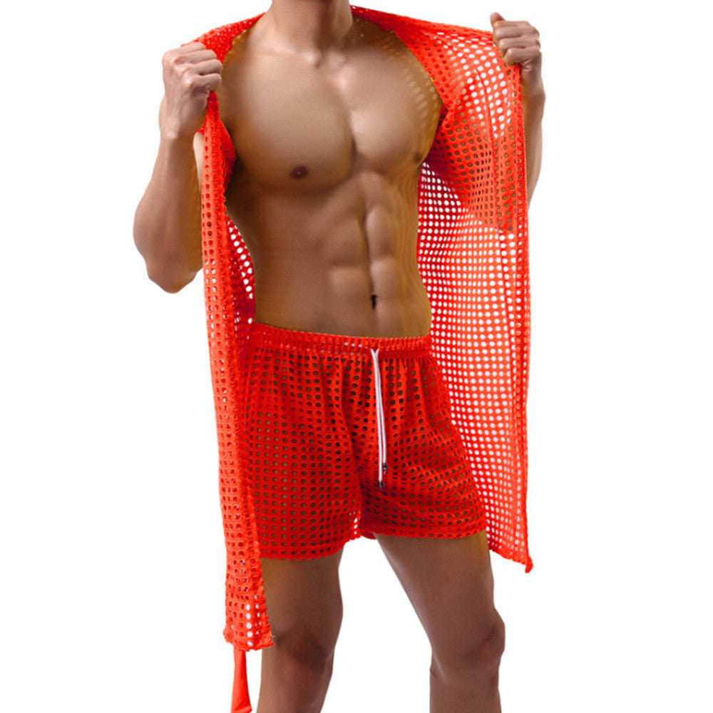 Mesh Robe and Boxers