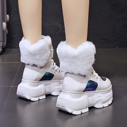 Fuzzy Top Metallic Platforms