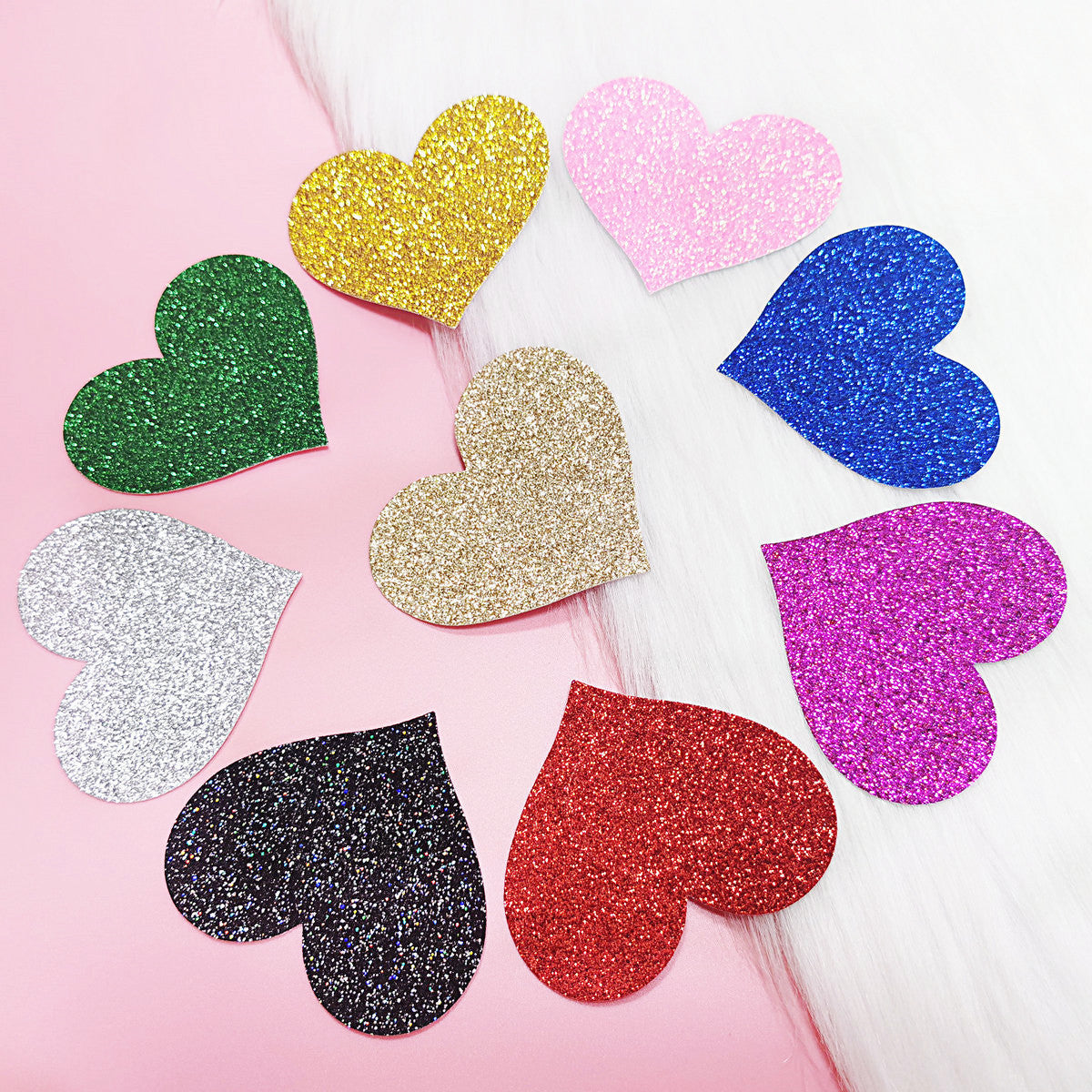 Glitter Heart-shaped Disposable Nipple Pasties