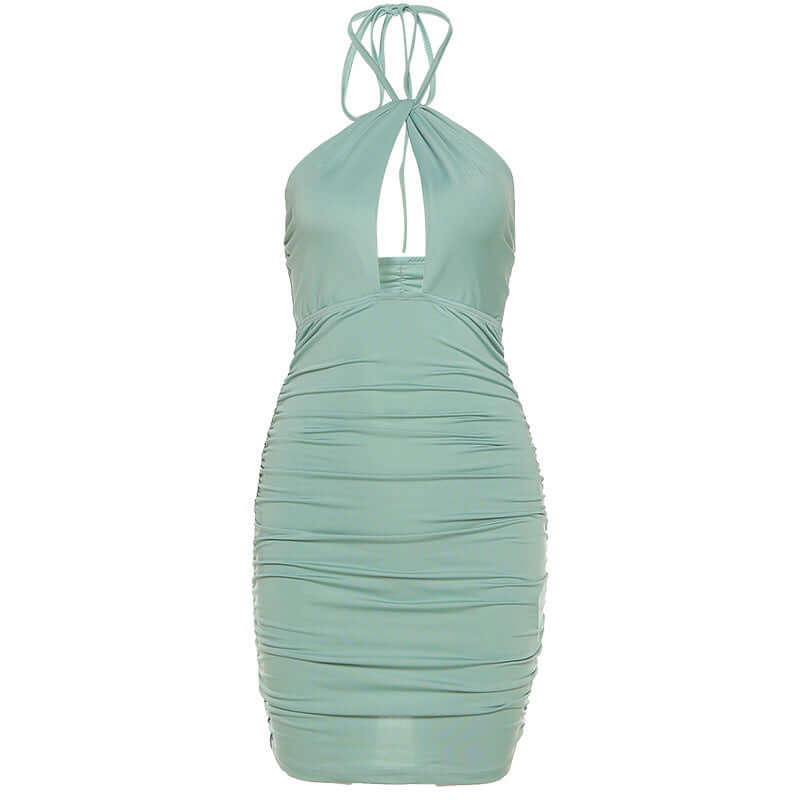 Halter Cocktail Dress - Open Bust Mini Dress | For Your Life Style Halter Cocktail Dress - Open Bust Mini Dress | For Your Life Style