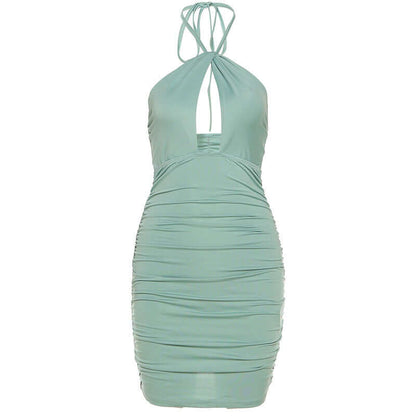 Hanging Neck Cocktail Dress