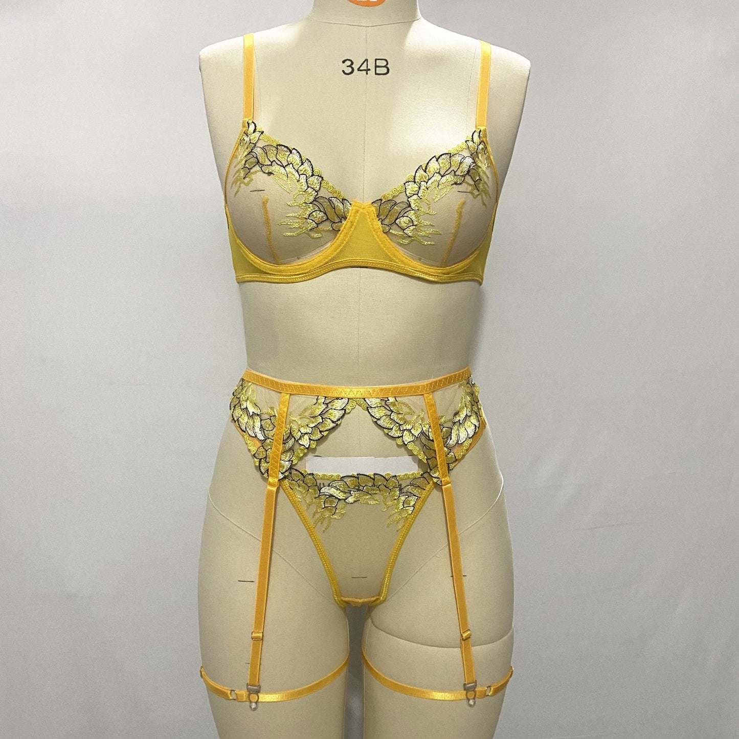 Autumn Vibes 3-piece Bra Set T-back Suit
