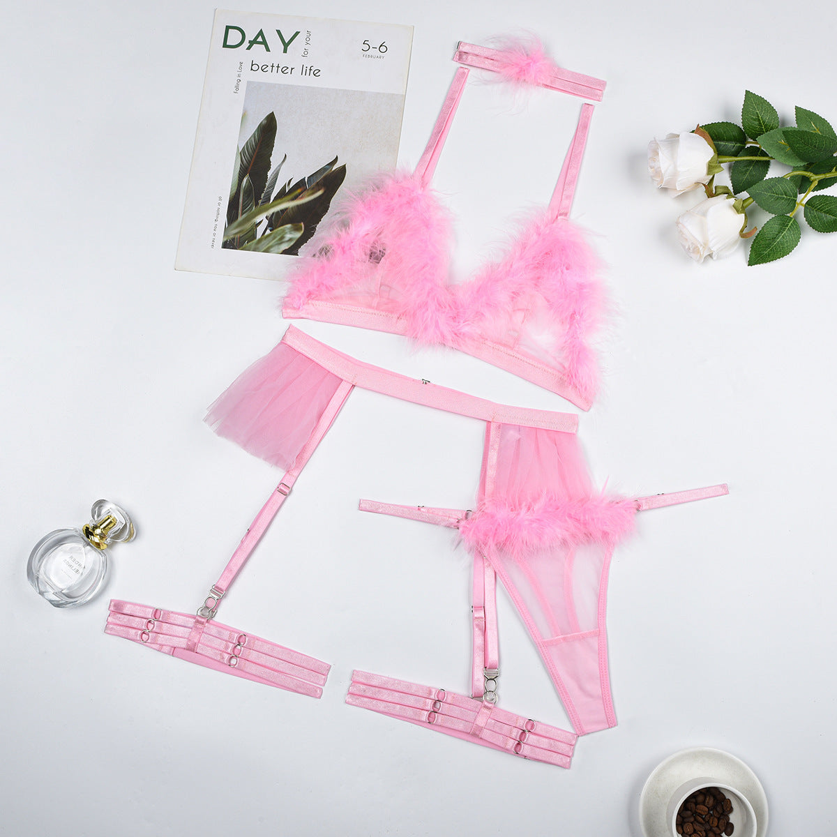 Powder Puff Pink Set