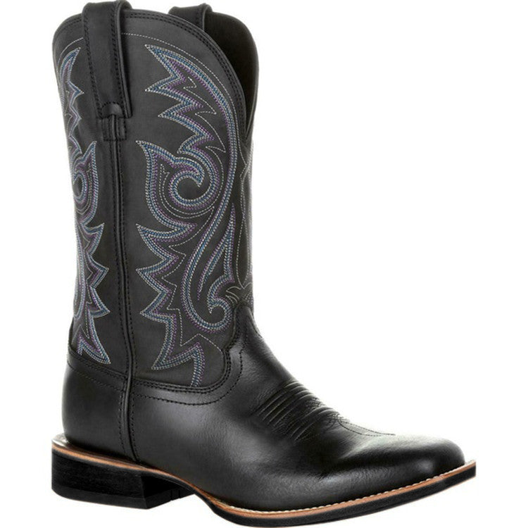 Square Toe Western Cowboy Boots