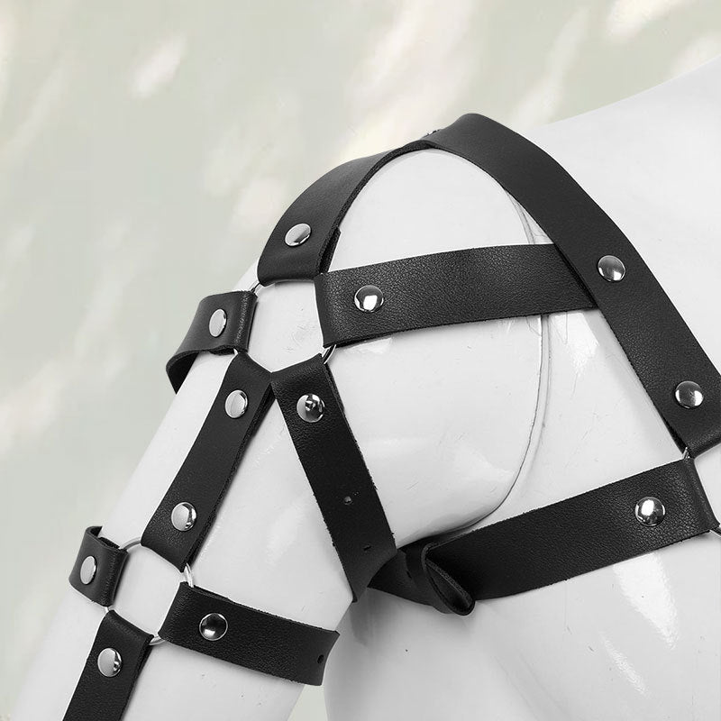 Men's Shoulder and Arms Leather Harness