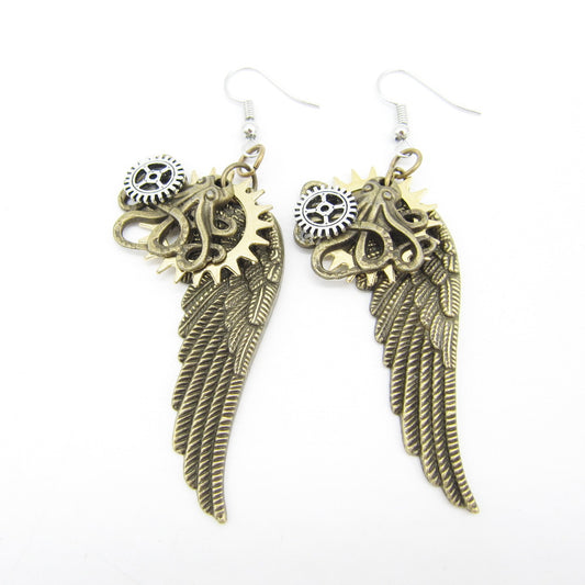 Retro Gear Earrings Steampunk