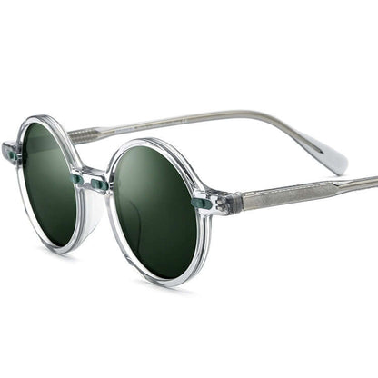 Classic Retro Plate Round Sunglasses