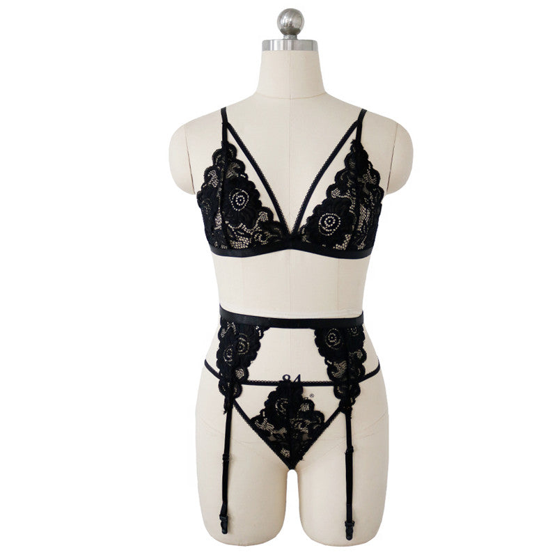 Garter Three-piece Sexy Set