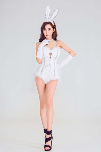 White Diamond Bunny Costume