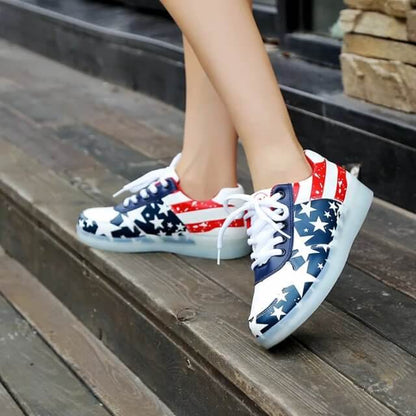 LED Stars and Stripes Shoes