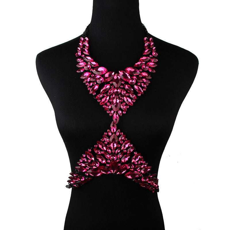 Full Diamond Look Body Necklace