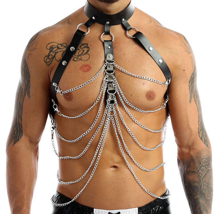 Men's Chest Strap with Chains