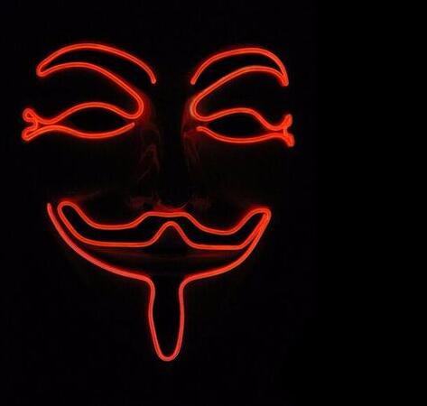 LED Guy Fawkes Mask