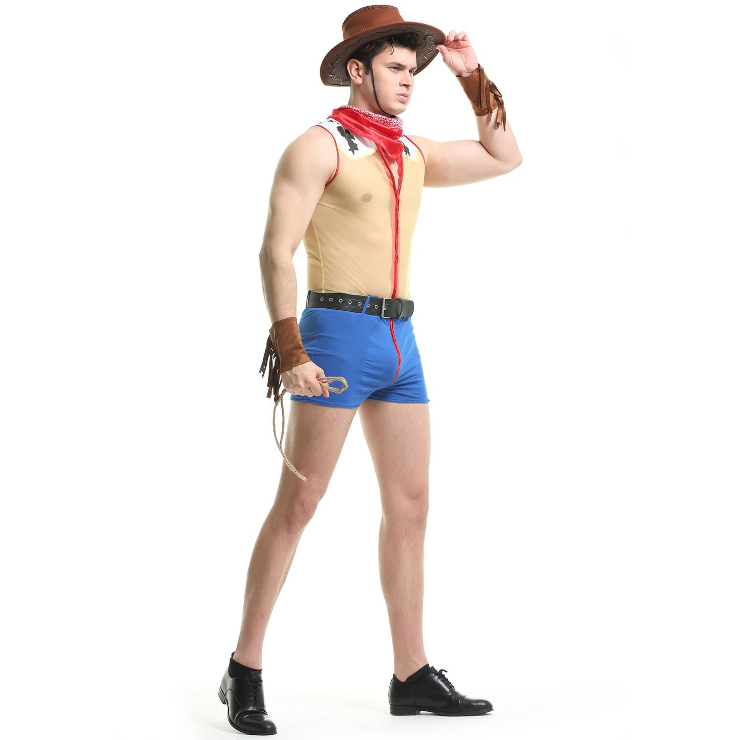 Sleeveless Shorts Cowboy Costume