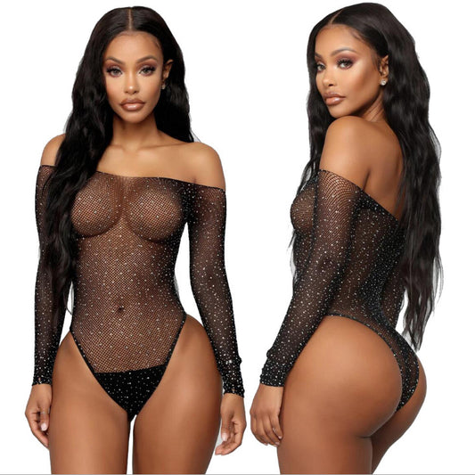 Off Shoulder Long Sleeve Bodysuit