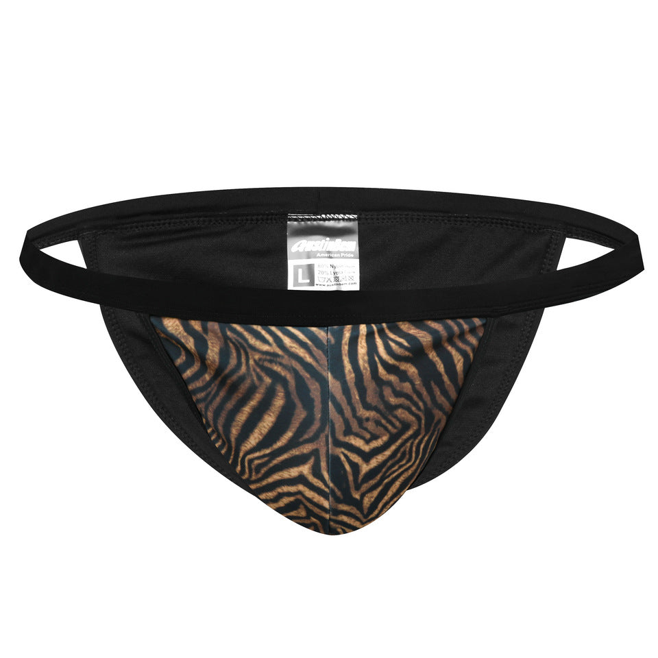 Mens Bikini Style Animal Print Swimwear