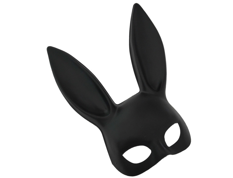 Plastic Rabbit Ear Half Face Mask