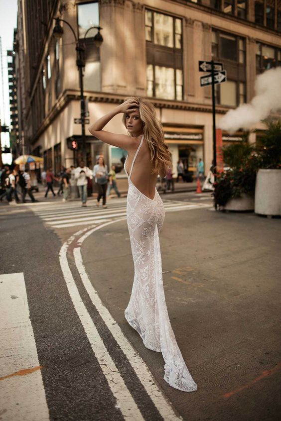 Halter Lace Long Dress