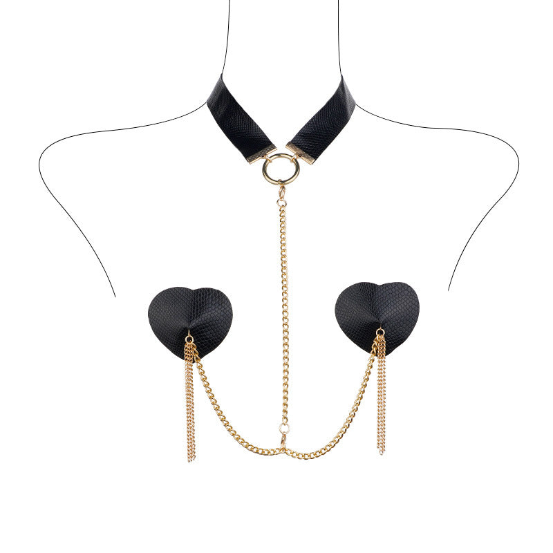 Collar Pasties Golden Chain Set