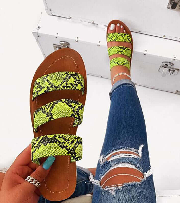 Snakeskin Flats