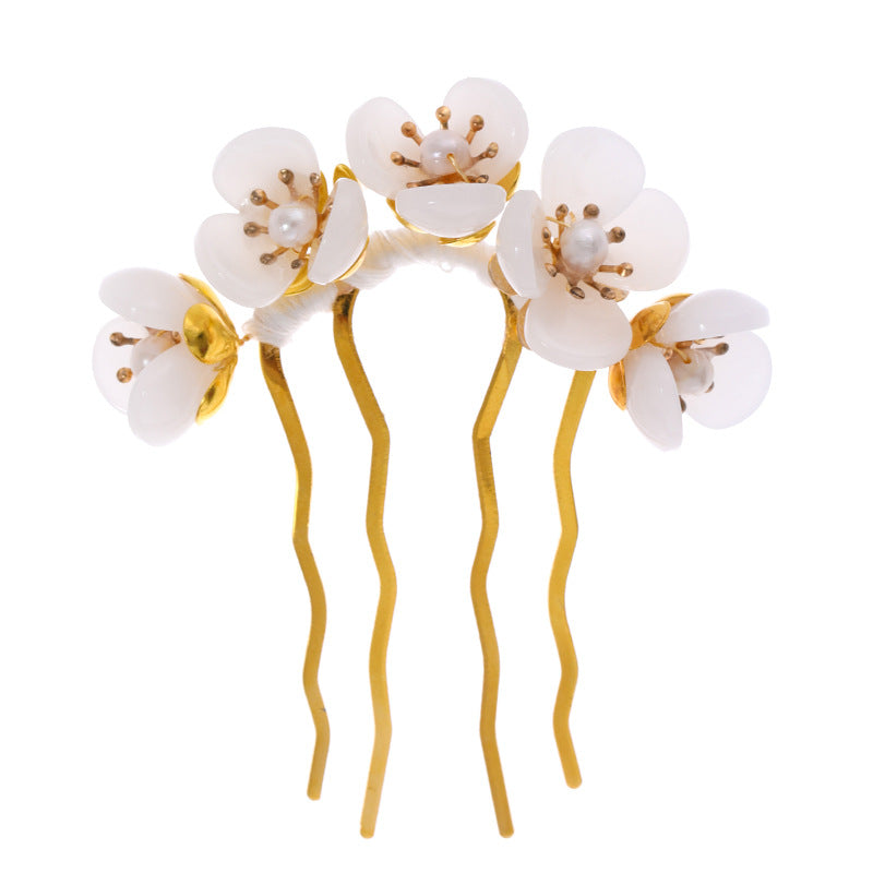 Handmade Flower Pearl Hairpin