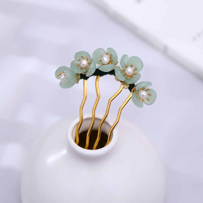 Handmade Flower Pearl Hairpin