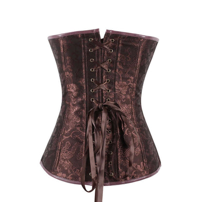 Brown Leather Steampunk Corset