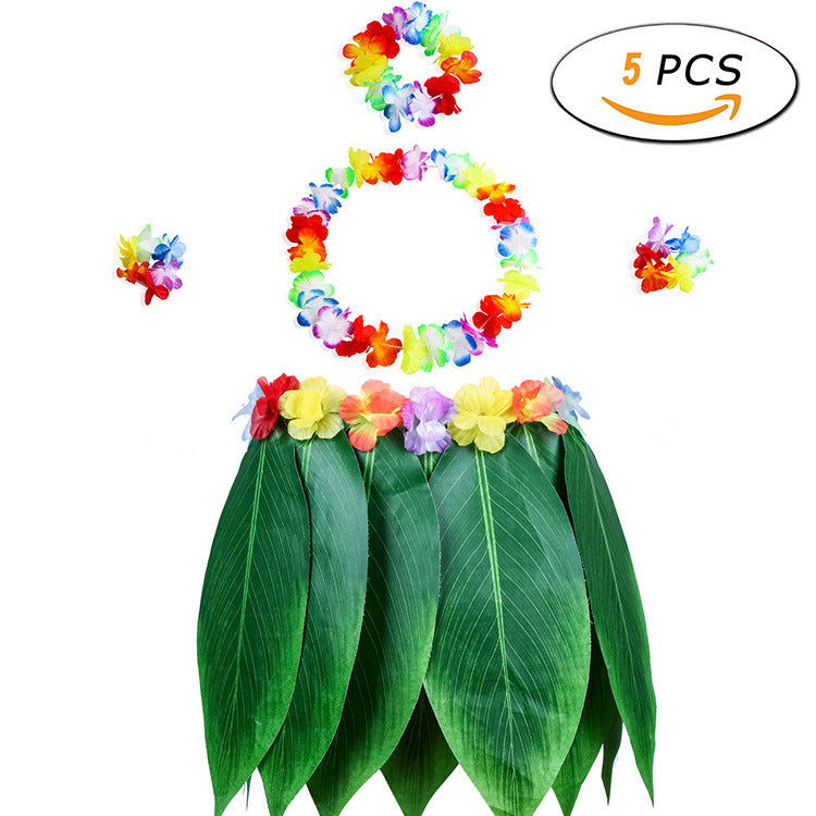 Simulation Garland Leaf Skirt 5pc