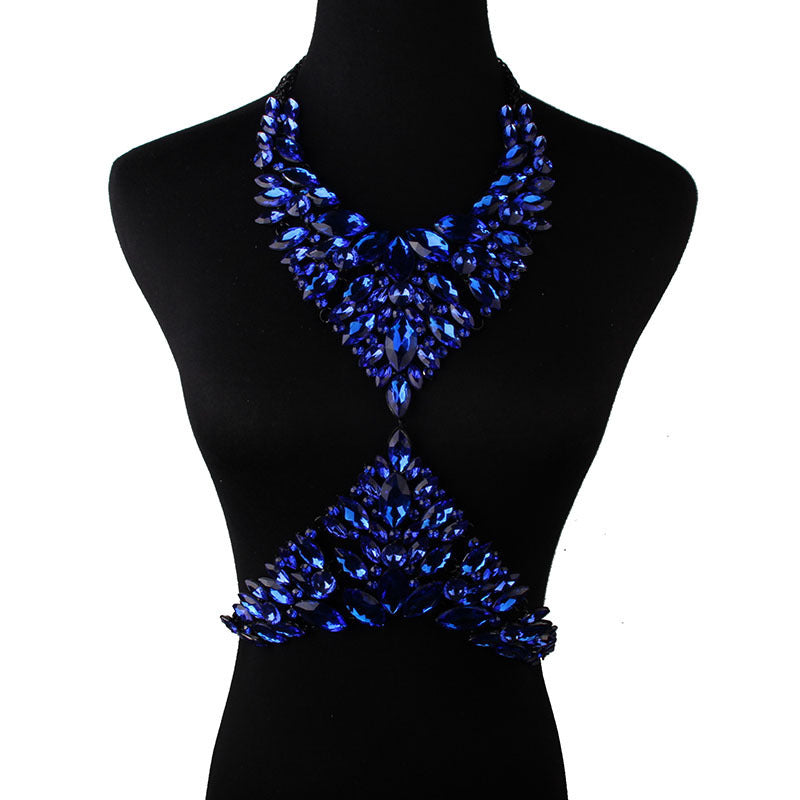 Full Diamond Look Body Necklace