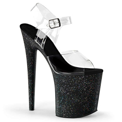 Dot Glitter Platform Stiletto Heels