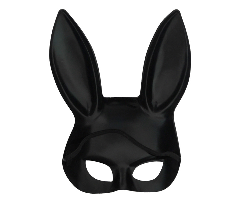 Plastic Rabbit Ear Half Face Mask