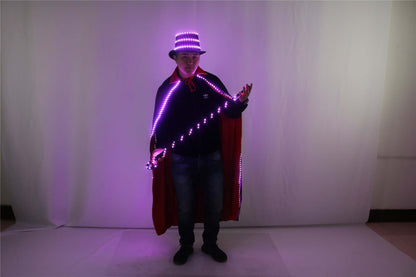 Led Hat Cloak and Cane